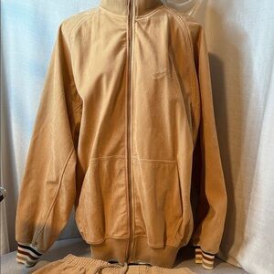 Men's Classic Tan Bomber Jacket and Pants